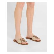 ⁦Canvas Logo Flat Slide Sandals⁩ – תמונה ⁦2⁩