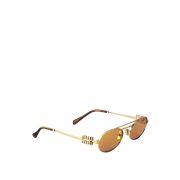 MIU MIU Oval-frame gold