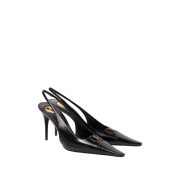 Babylone Breteuil 90 leather slingback pumps