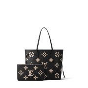 ⁦Neverfull MM BLACK BEIGE⁩ – תמונה ⁦3⁩