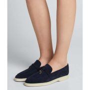 ⁦Loro Piana Loafers – Black⁩ – תמונה ⁦2⁩