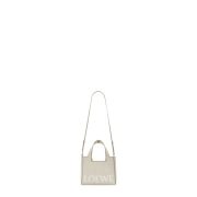 ⁦Small LOEWE Font tote in jacquard canvas⁩ – תמונה ⁦4⁩