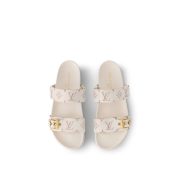 ⁦Bom Dia Flat Comfort Mule White⁩ – תמונה ⁦3⁩