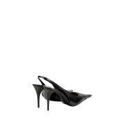 ⁦Babylone Breteuil 90 leather slingback pumps⁩ – תמונה ⁦3⁩