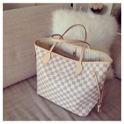 ⁦Never Full MM Damier Azur Beige⁩ – תמונה ⁦6⁩