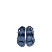 ⁦dark blue Printed Denim C Sandals⁩ – תמונה ⁦3⁩