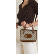 ⁦1955 Horsebit GG-logo coated-canvas bag⁩ – תמונה ⁦4⁩