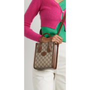 ⁦GG-Canvas & Leather Tote Bag⁩ – תמונה ⁦3⁩
